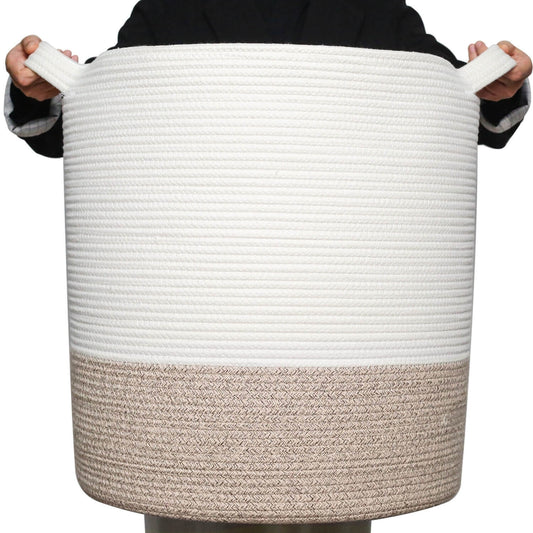 20"x18" Rope Basket - Light Brown
