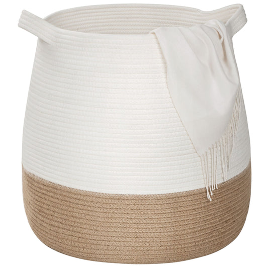 17" Belly Rope Basket - Jute