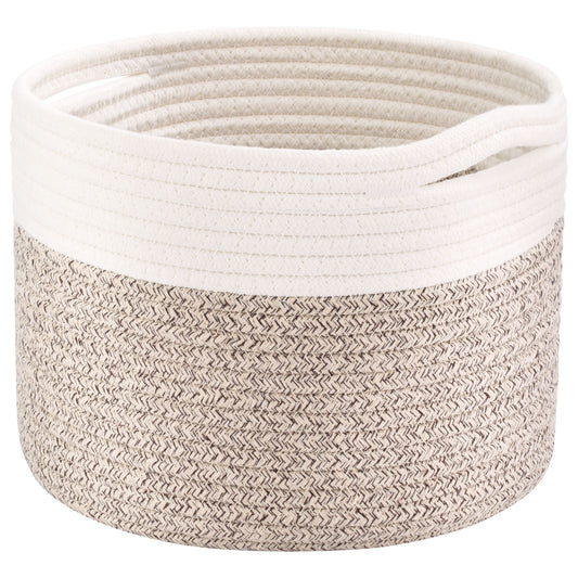 9.5"x7.1" Rope Basket - Light Brown