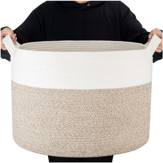 22"x14" Rope Basket - Light Brown