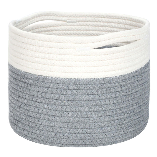 9.5"x7.1" Rope Basket - Dark Gray