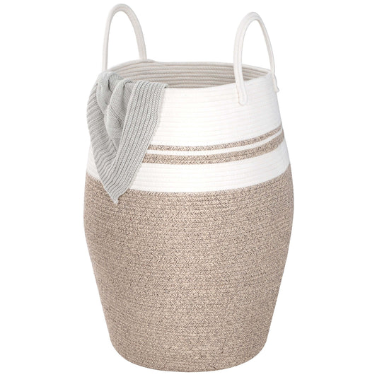 25.6" Belly Rope Basket - Light Brown