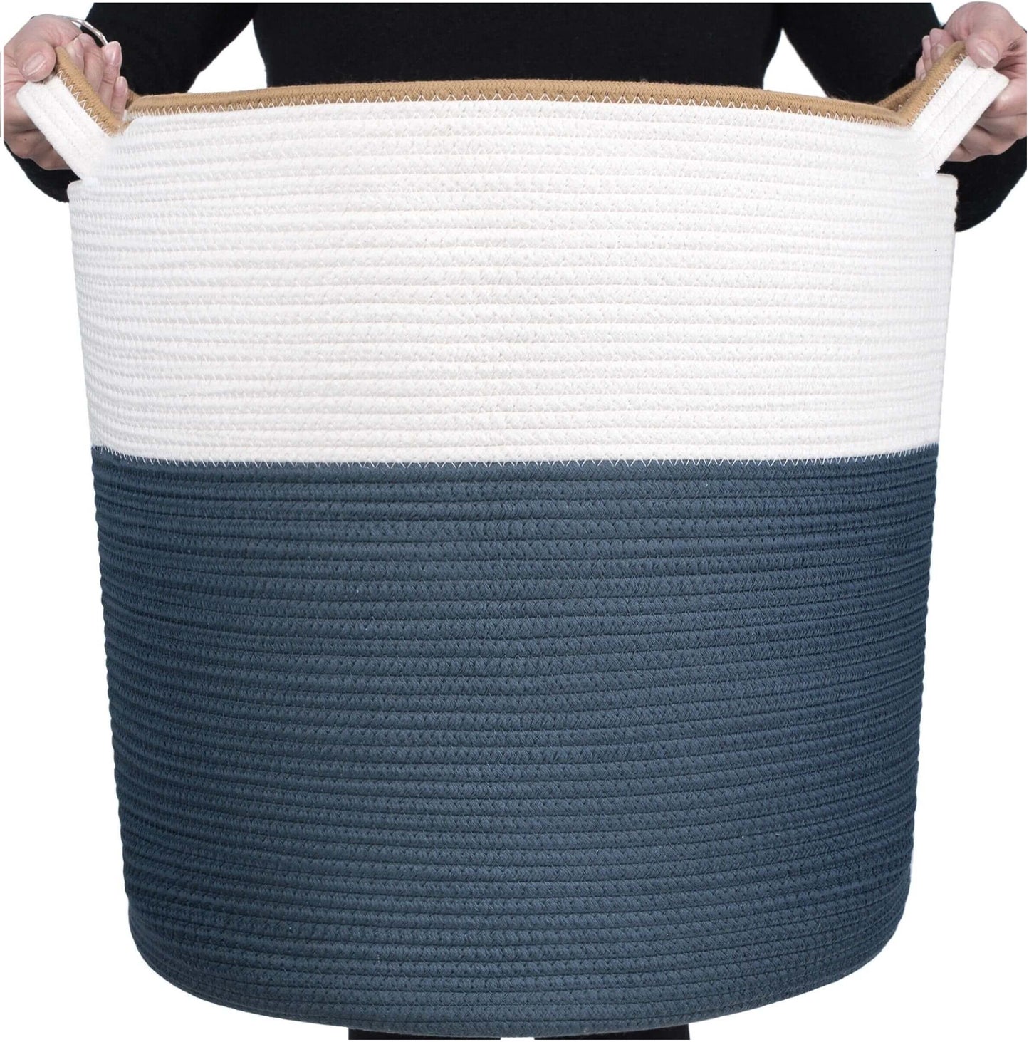 20"x18" Rope Basket - Prussian Blue