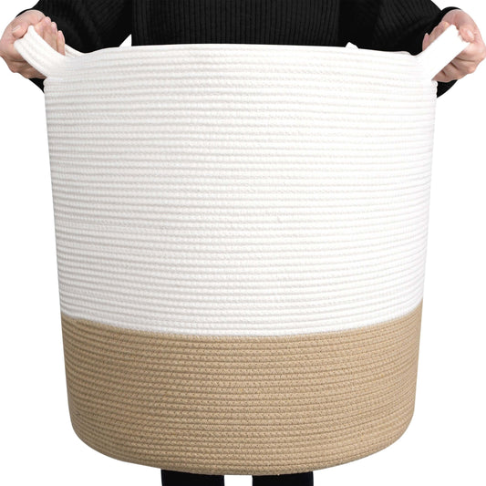 20"x18" Rope Basket - Beige