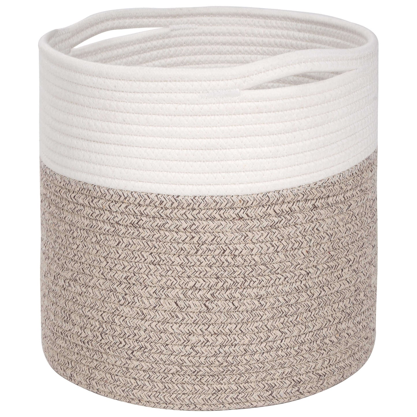 11"x11" Rope Basket - Light Brown