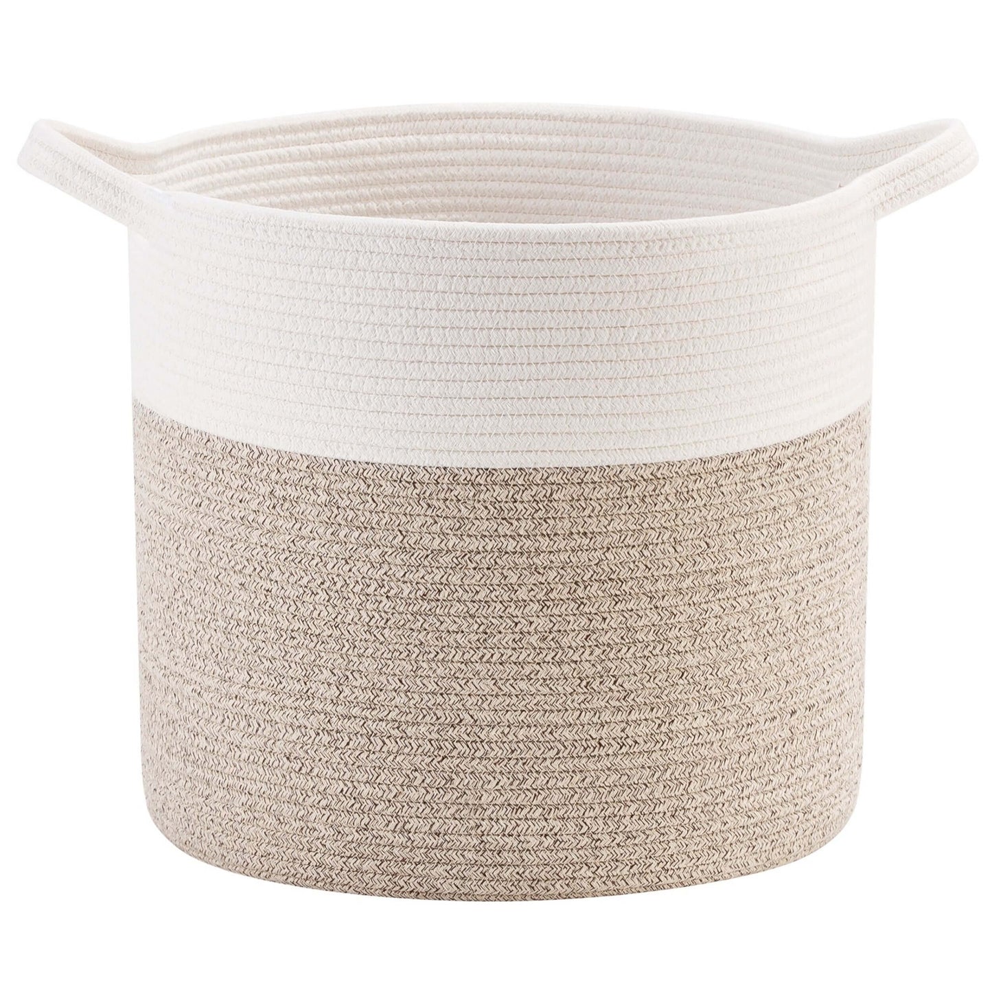 15"x14.2" Rope Basket - Light Brown