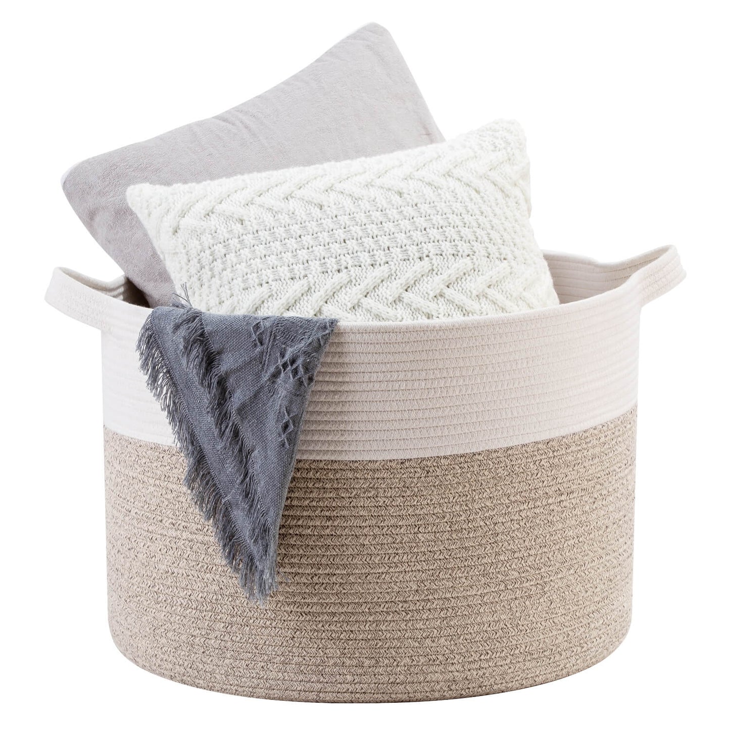 22"x14" Rope Basket - Light Brown