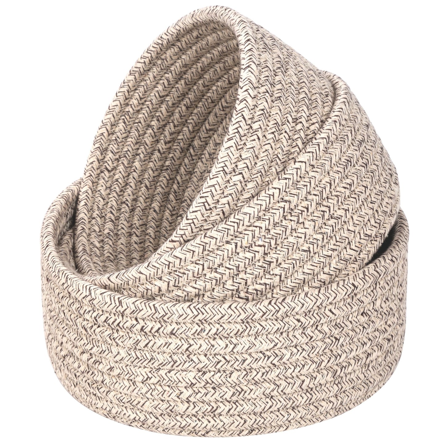 Set of 3 Nesting Catch-All Baskets - Light Brown