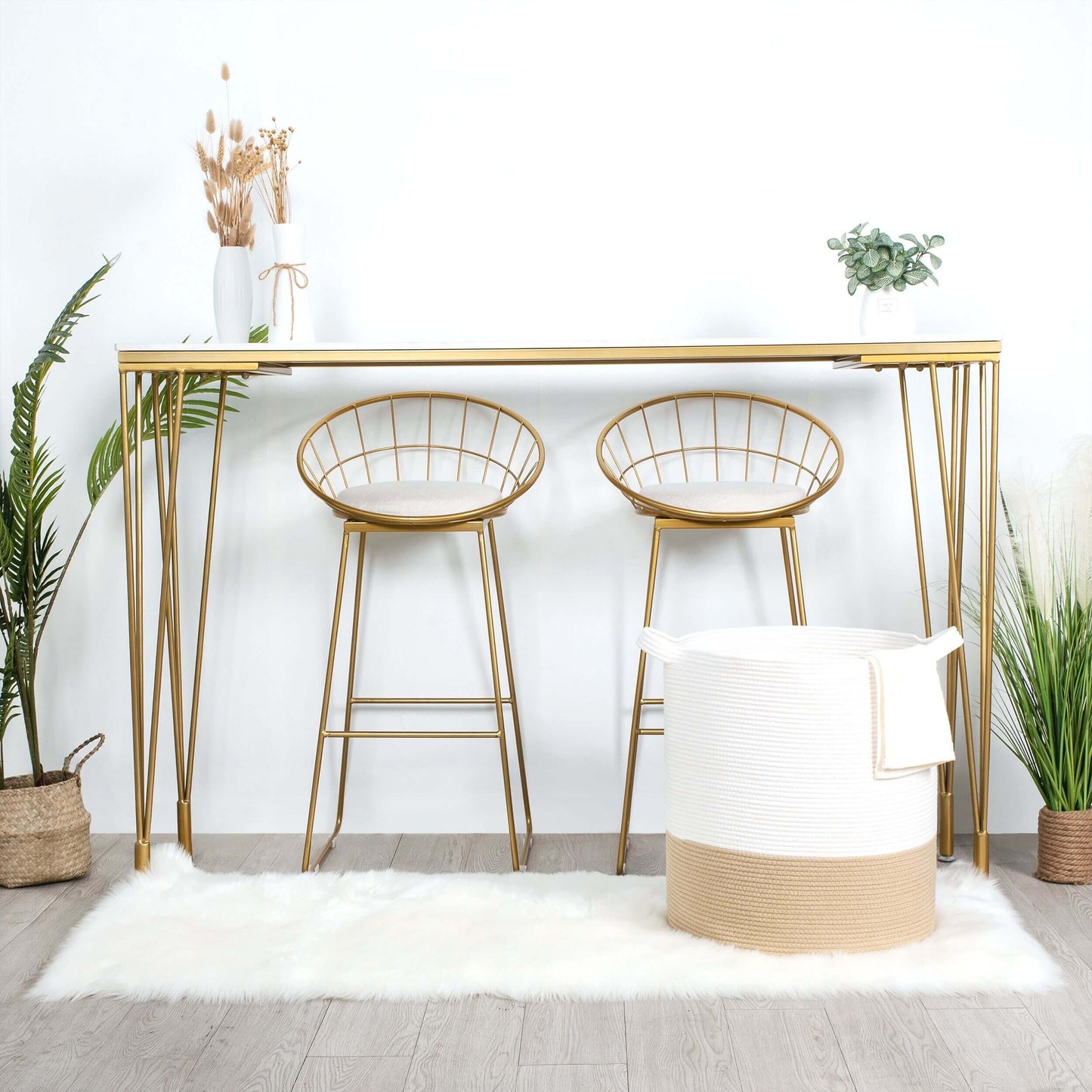 20"x18" Rope Basket - Beige