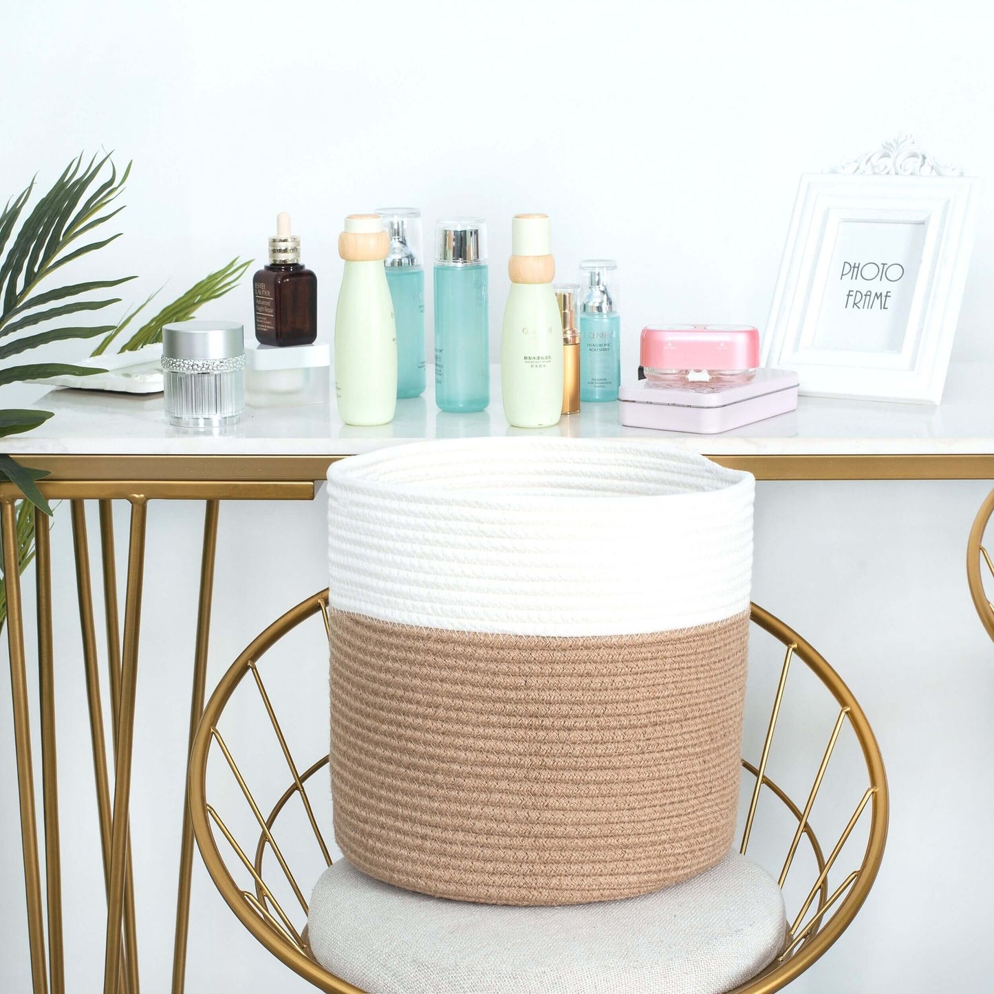 11"x11" Rope Basket - Jute